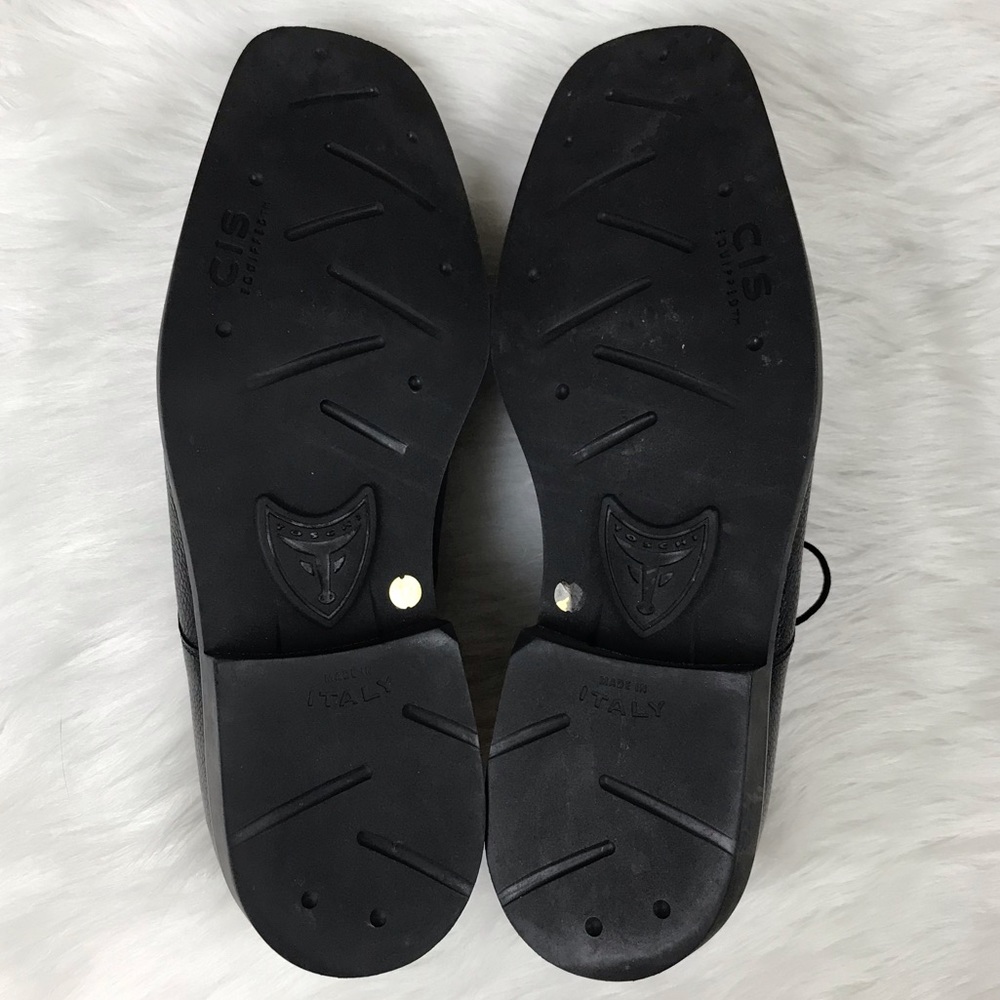Michael Toschi Calaveras Split Toe Derby Black Pebble Leather Oxford Shoes 13 - Picture 11 of 15